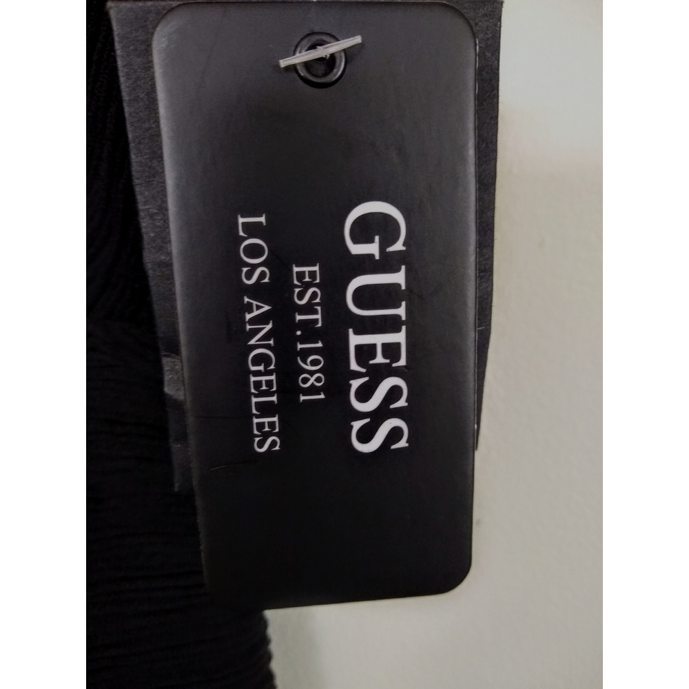 🌼SOLD🌼GUESS Cutout Ribbed BodyCon Little Black Dress - Picture 2 of 4